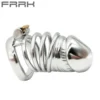 Big Cage 304 Stainless Steel Male Chastity Device Polished Metal Dildo Cock Cage for Man with Hollow Can Ventilate