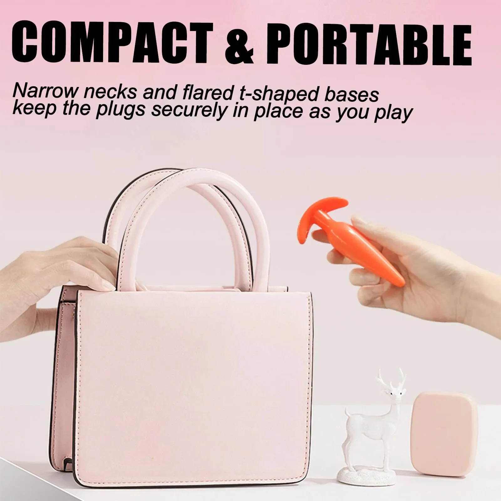 3-Piece Colorful Anal Training Kit-Anal Plug Finger Sleeve Tapered Plug Anal Beads Prostate Massager Eco-Friendly
