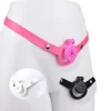 Chastity Cage for Men Strap on with Bondage Belt Sissy Cage Male Chastity Devices Flat Chastity Cage Lock Device
