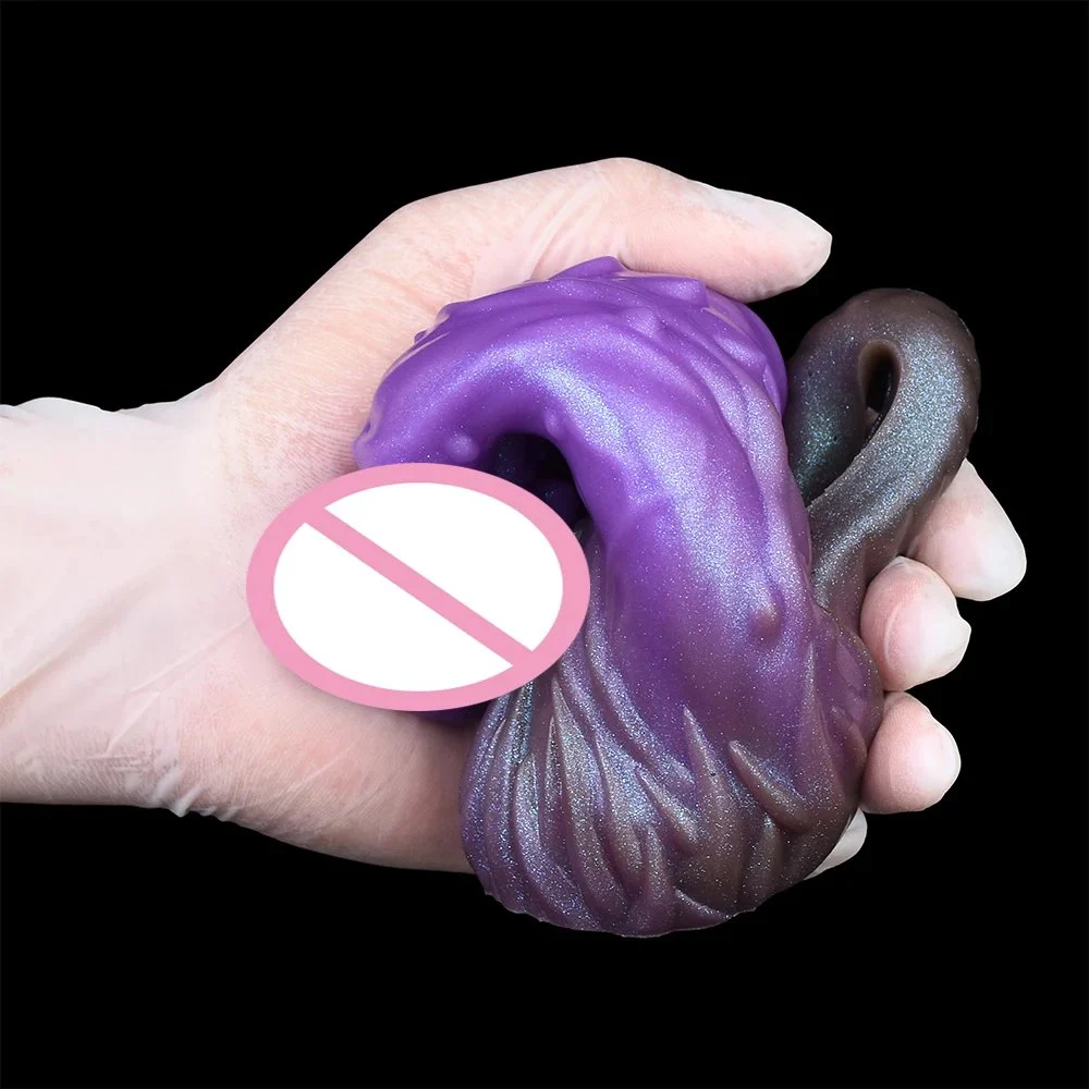 Arrival Penis Sleeve with Purple Monster Style Cock Sleeve for Men Penis Enlargement