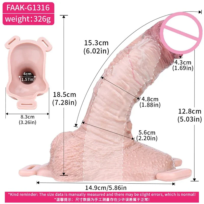 Bondage Belt Fixed Wear Dildo Bondage Belt Fixed Wear Dildo Silicone Dildo Sleeve Simulation Penis Enlarger