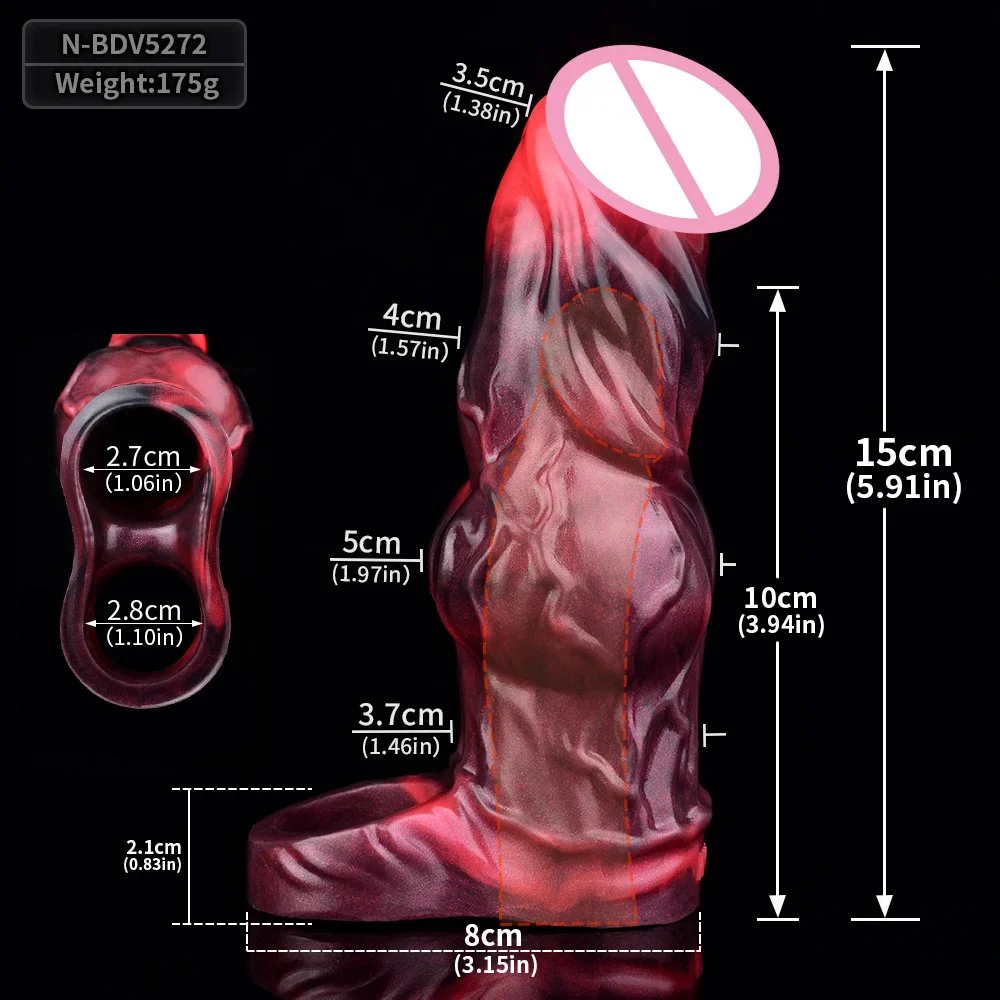 Fantasy Hollow Penis Sleeve Wearable Sleeve Realistic Dildo Cock Extender Enlargement Fantasy Cock Sleeve for Men