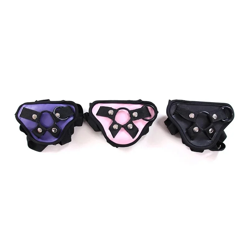 PU Leather Artificial Adjustable Wearable Hollow Strap on Harness Strapon Penis Dildos Pants with Belt Lesbian Adult Sex Toys