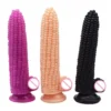 8 Total 6 Insertable 1.7 Big Self Delve Big Fruit Vegetable Anal Sex Toy Realistic Corn Cob Dildo for Anal Stimulation