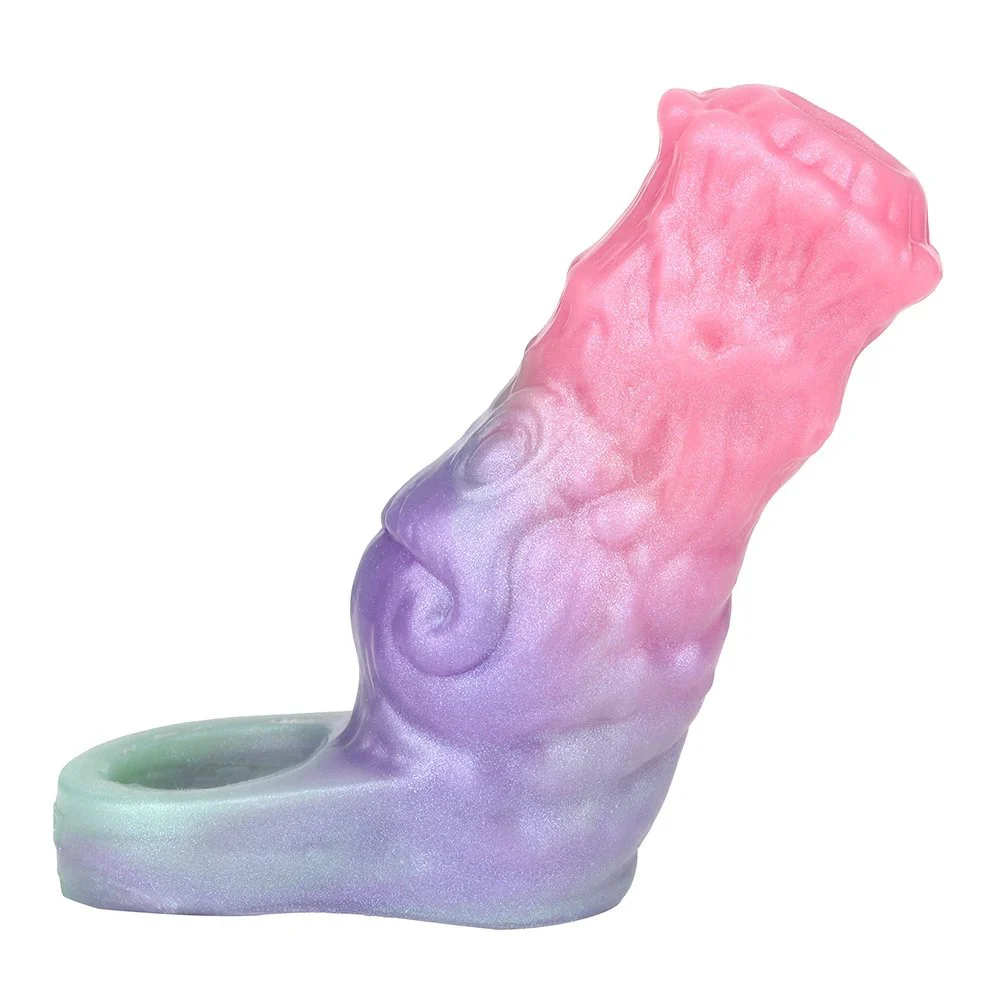 Ergonomic Ultra-Thin Cock Sleeve with Cock Ring 142g 4.9'' alien Cock Toy Male Penis Enlargement and Thickening Sex Toy