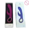 Adult G-Point Double Vibration Rabbit Sex Toy with USB Charging Female Masturbator Massage Bar Sex Products