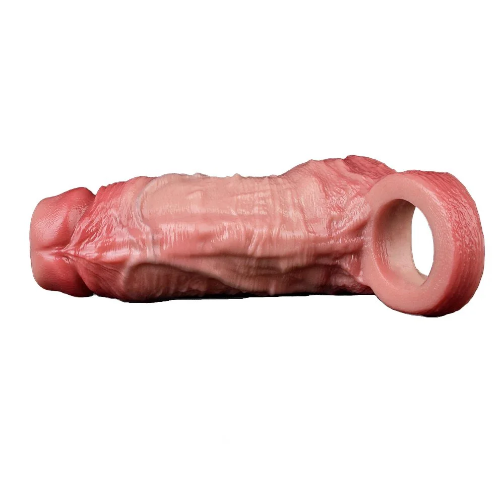 Cock Ring Penis Extender Ultra-Soft Penis Enlarger Delay Ejaculation Stronger Erection Enhancement Penis Ring Sex Toy for Adult