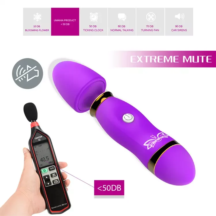 12 Frequency Female Masturbation Mini Vibrator AV Wand Massager Vibrator Sex Toys for Women