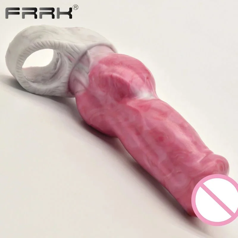 Dog Knot Masturbator Penis Sleeve Penis Extension Sleeve Men's Sex Toys Condom Function