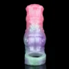 Fantasy Wyrm Bloom Hollow Monster Cock Sleeve Soft Silicone Stretchable Penis Sheath for Men Wearable Dildo Enlarger Toy