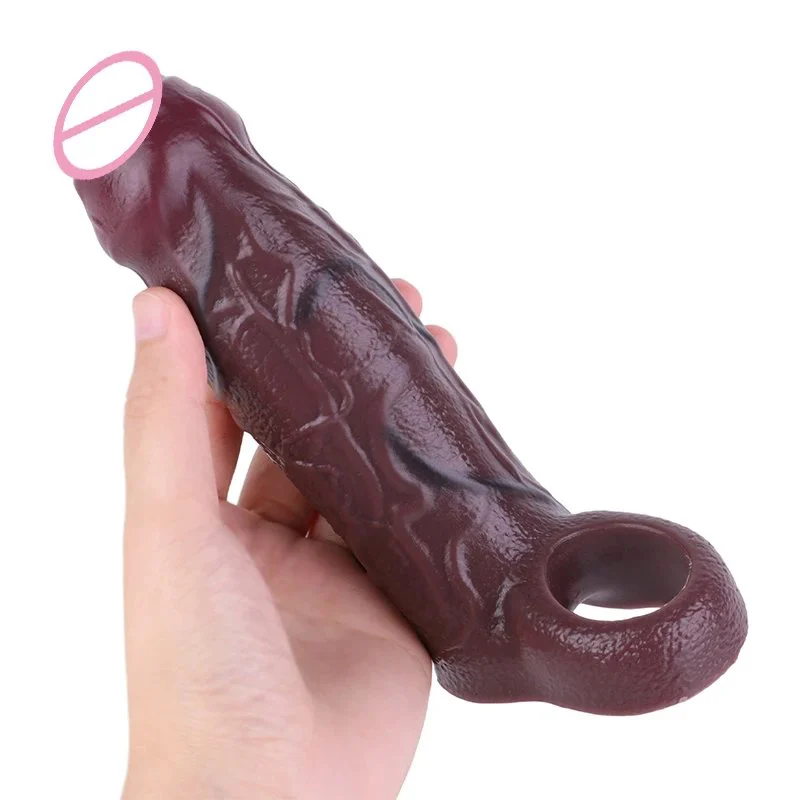 Enlarged Male Penis Extender Effectively Increases Penis Circumference Liquid Silicone Material for Safe and Stable Use