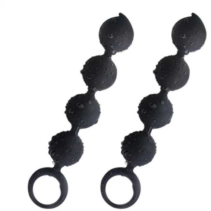 4 Beads Silicone Adult Anal Sex Toys for Couples' Enjoyment
