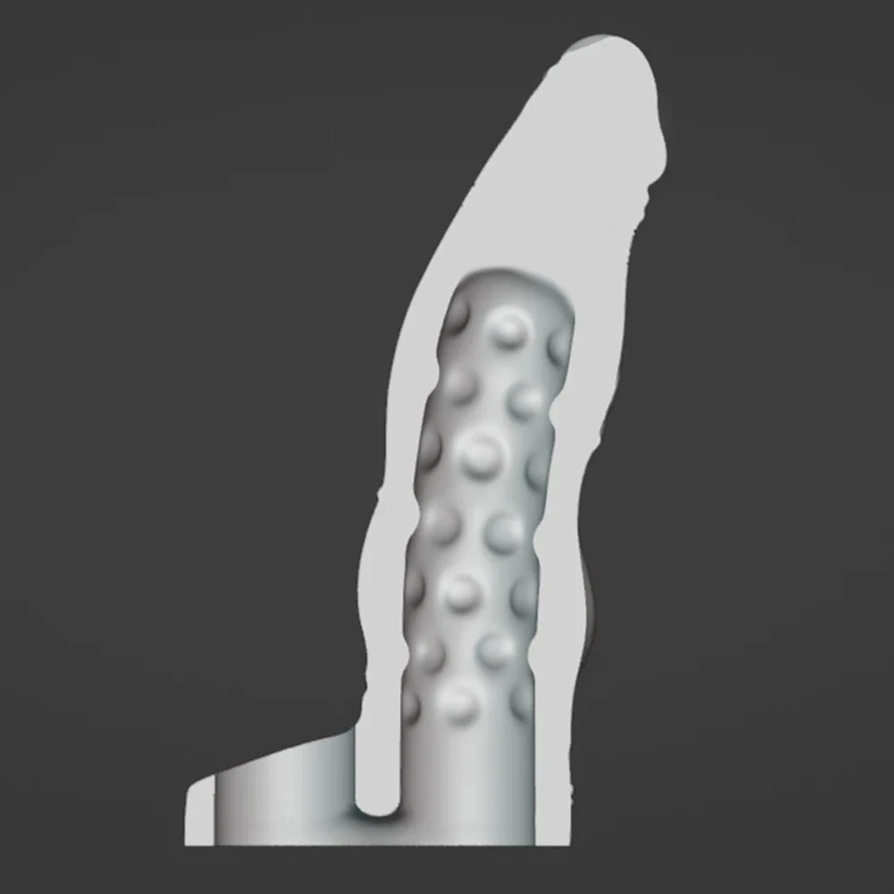 Big Knot Dog Penis Sleeve Vibrator Male Sex Toys for Penis Extender with 10 Vibration Modes Penis Enlarger Thickening for Mens