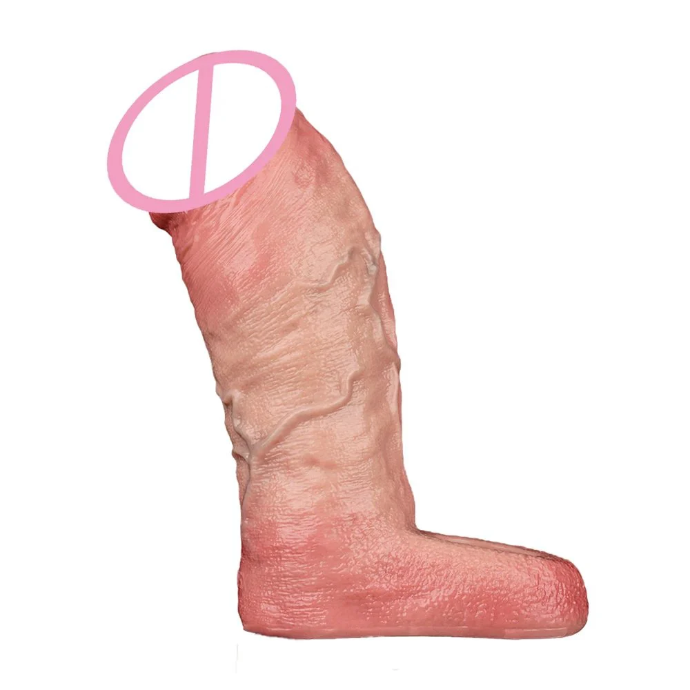 Liquid Silicone Penis Sleeve Real Skin Feeling Penis Enlargement Flirting Tool Suitable for Couples Sex Toys