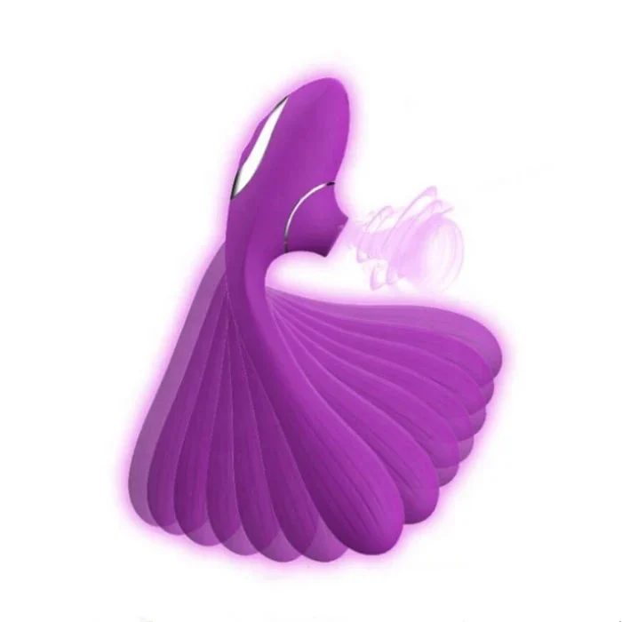 360 Degree Rotation Bendable Clitoris G-spot Sucking Vibrator for Women Sex Toys