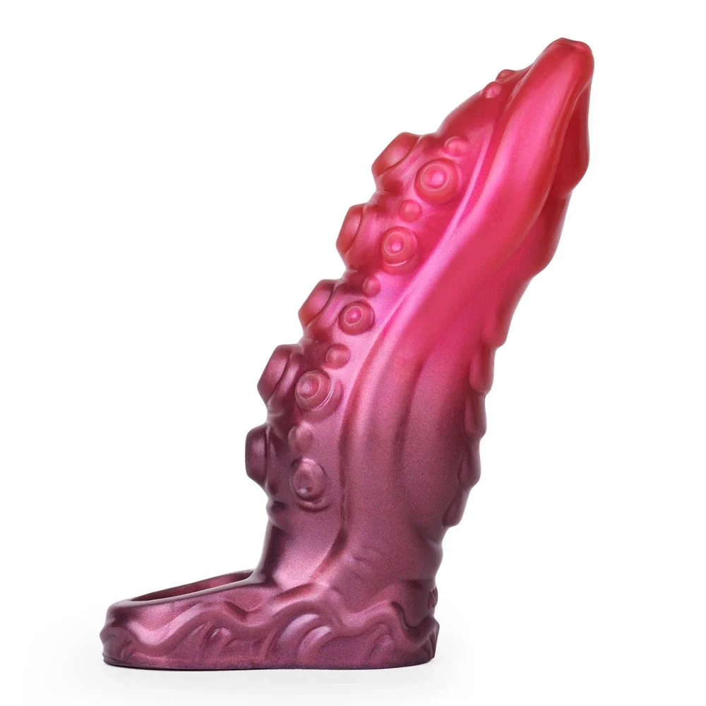 Liquid Silicone Sleeve Cock Extender Sleeve for Enlargement Sexual Enhancer Penis Extension Sleeve Sex Toys for Men