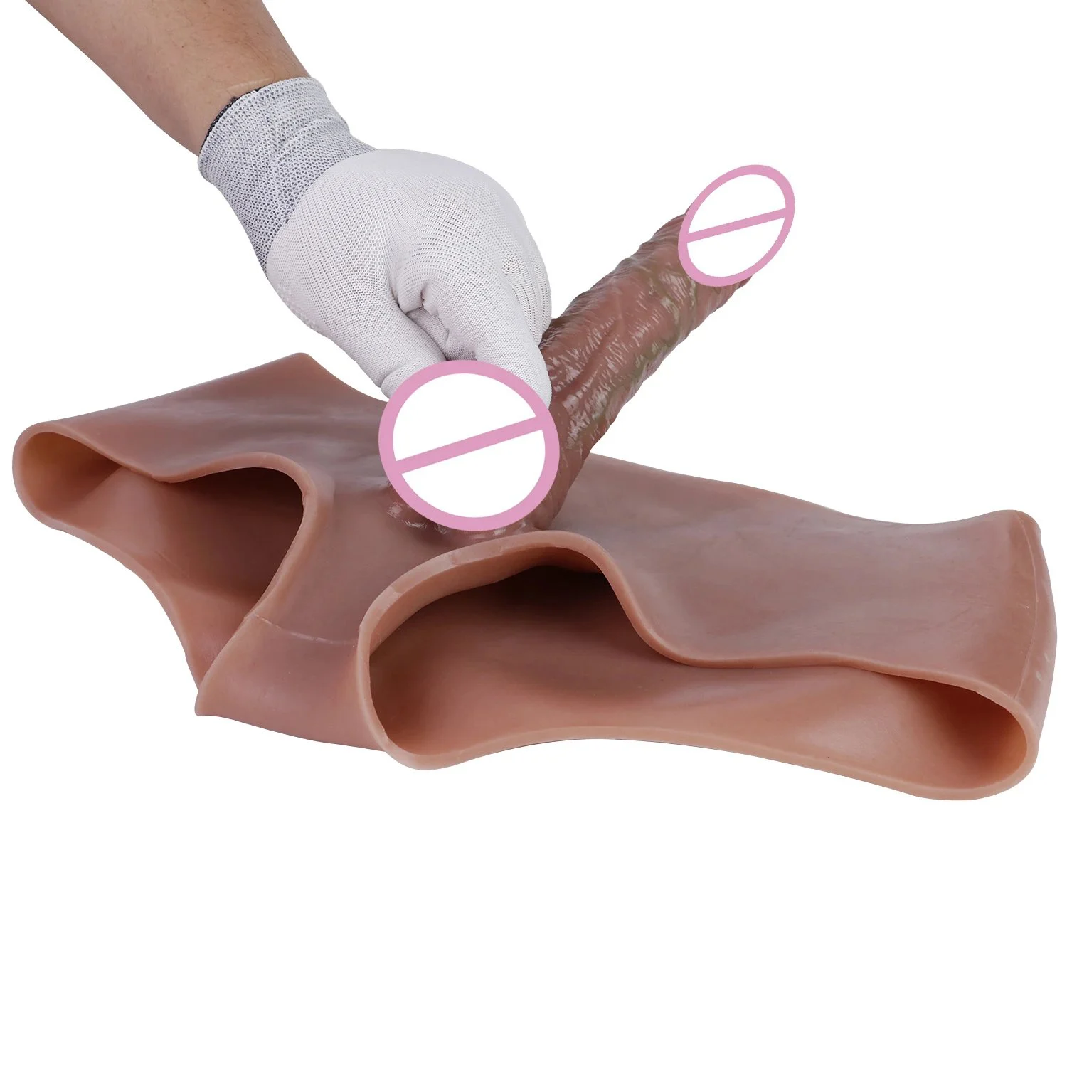 Men Strap on Dildo Sex Toys for Woman Gay Panties Wearable Hollow Penis Lengthen Sleeve Strap on Dildo Silicone Pants for Man