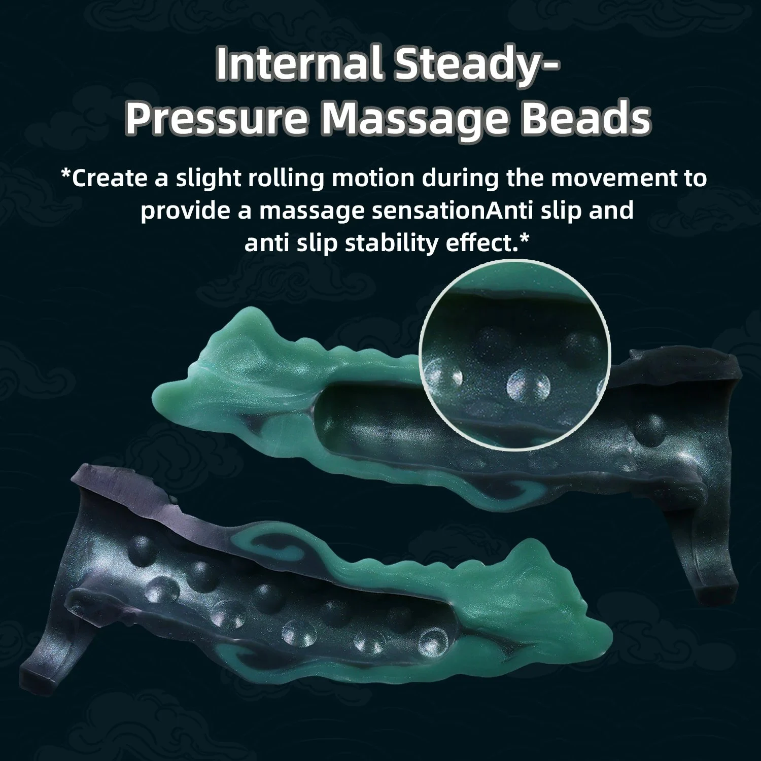 Fantasy Knot Penis Sleeve, Silicone Semen Lock Ring Delay Ejaculating Reusable Comdon Sex Toy for Couples