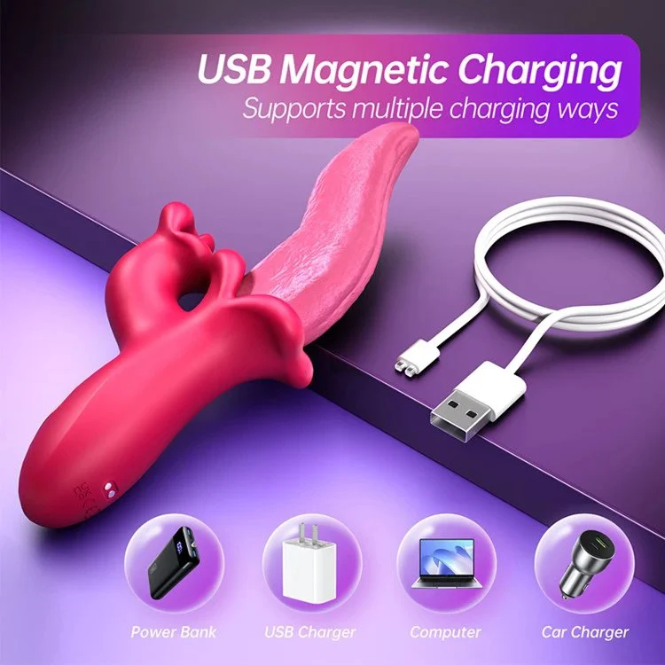 APP Tongue Vibrator Sex Toys for Women Multi-frequency Swaying Vibration Tongue Licking Female Masturbator