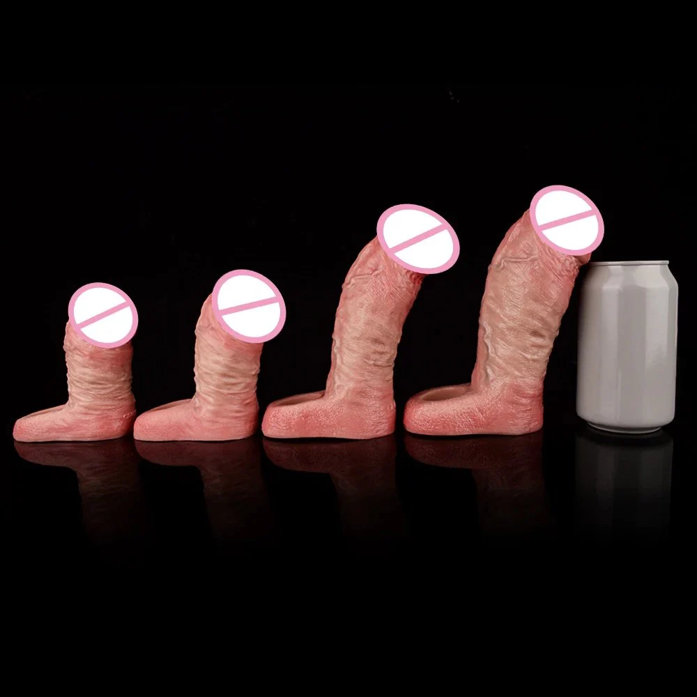 Liquid Silicone Penis Sleeve Real Skin Feeling Penis Enlargement Flirting Tool Suitable for Couples Sex Toys