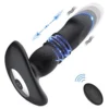 Adult Silicone Sex Toys Electric Shock Pull Anal Plug Back Chamber Vibration Masturbation Massager Shock Stimulation