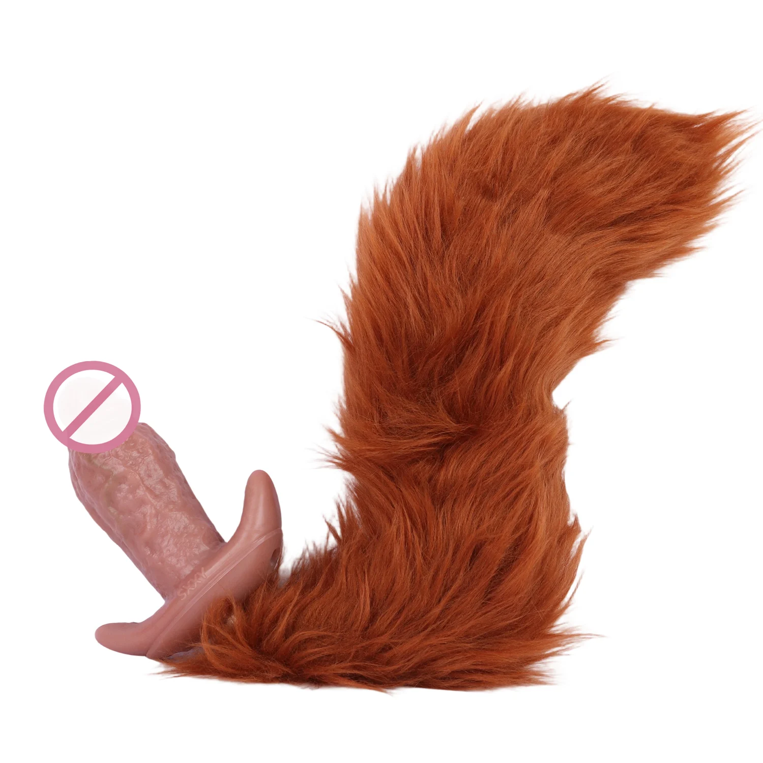 Soft Skin Vibrating Anal with fox Tail &belt Vibrator with 10 Patterns Rechargeable Anal Plug Silicone Sex Toys for Men