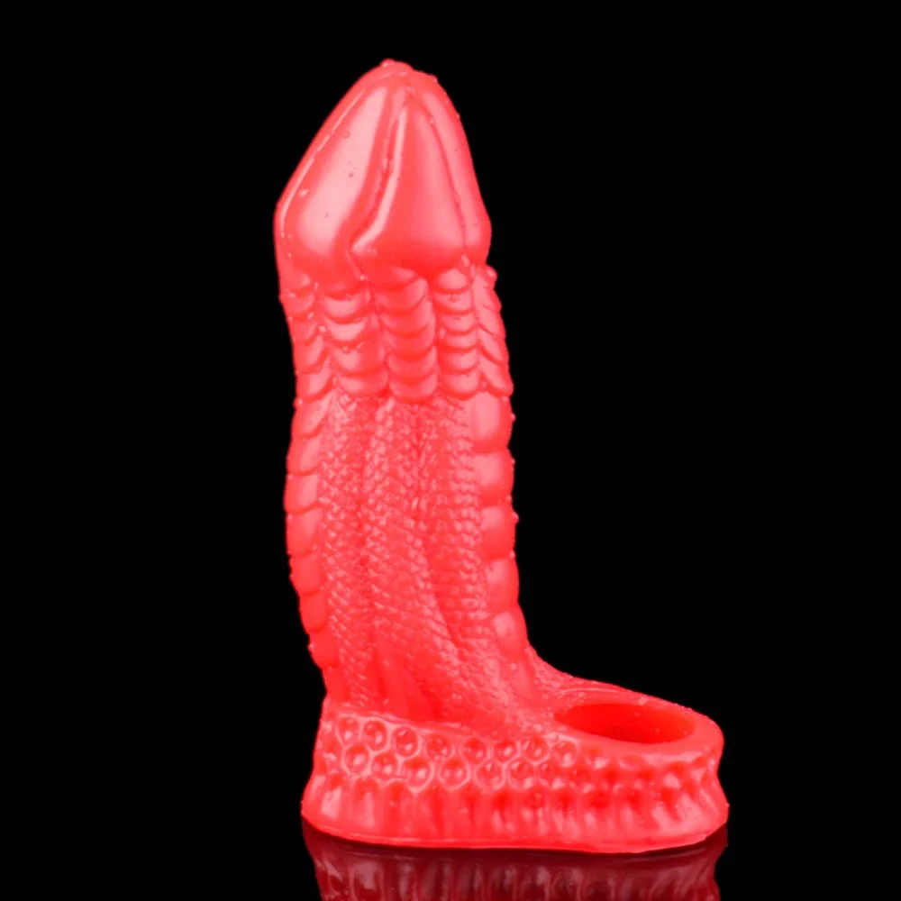 New Color Penis Sleeve Dick Sex Toys Thick Washable Male Silicone Penis Enlargement Powerful Condom