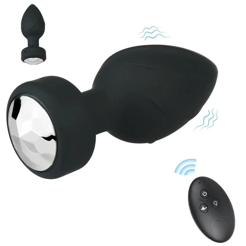 Vibrating Anal Plug,Butt Plug Silicone 10 Vibration Modes Toy for Adult Waterproof Bullet Vibrator Adult Massager