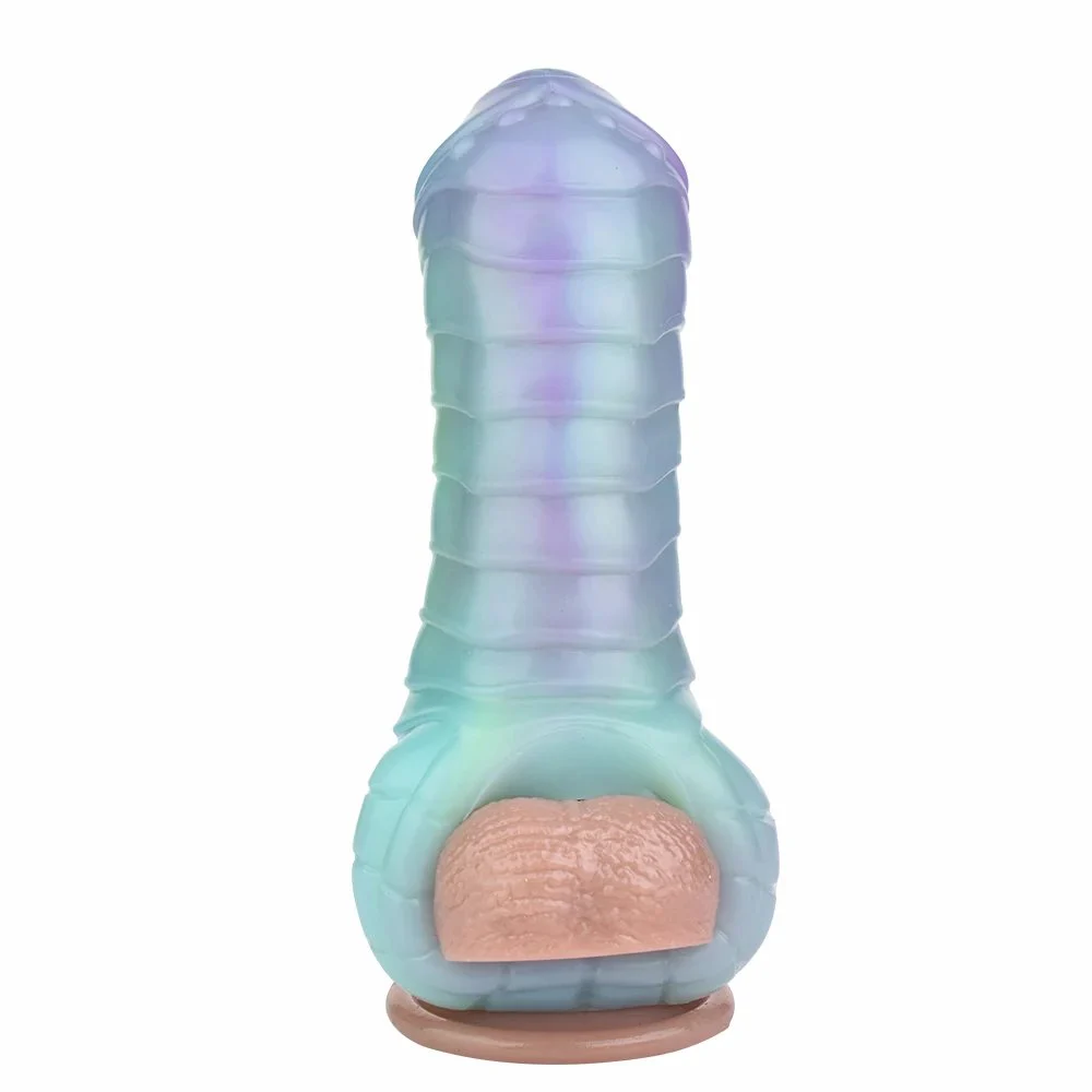 Lotus Color Clear Condoms Real Feeling Penis Extension Sleeve Reusable Condom for Men Physical Delayed Condom Enlargement