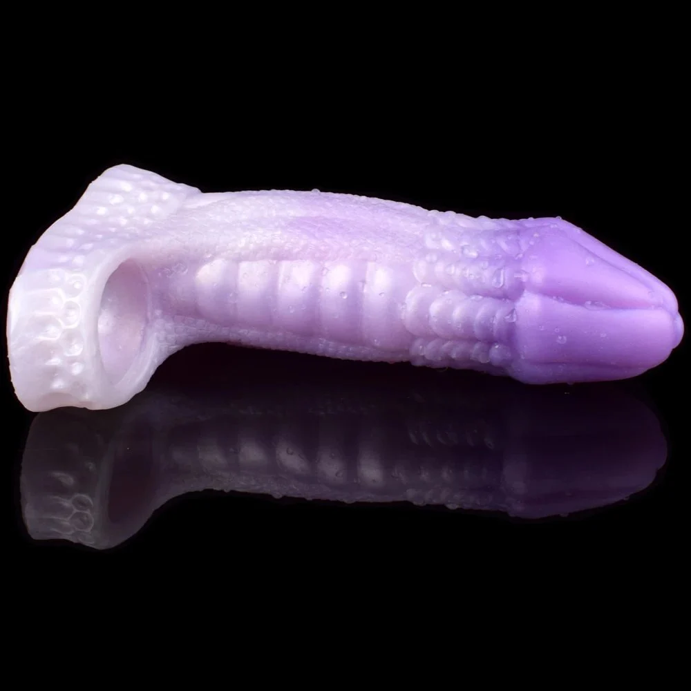 New Color Penis Sleeve Dick Sex Toys Thick Washable Male Silicone Penis Enlargement Powerful Condom