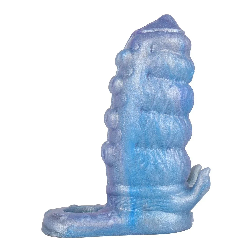 Octopus Suction Cup Sexy Platinum Silicone Dildo Spike Penis Sleeves Adult Toys