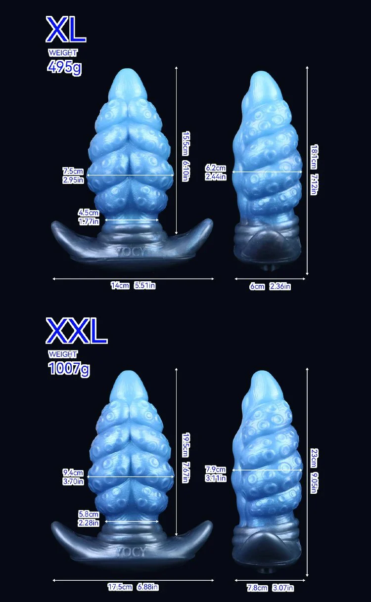 Wearable Dildo Anal Plug Vibration Sexual Stimulation Gay Crystal Blue Big Anal Plug Game Gay Fetish Sex Toys