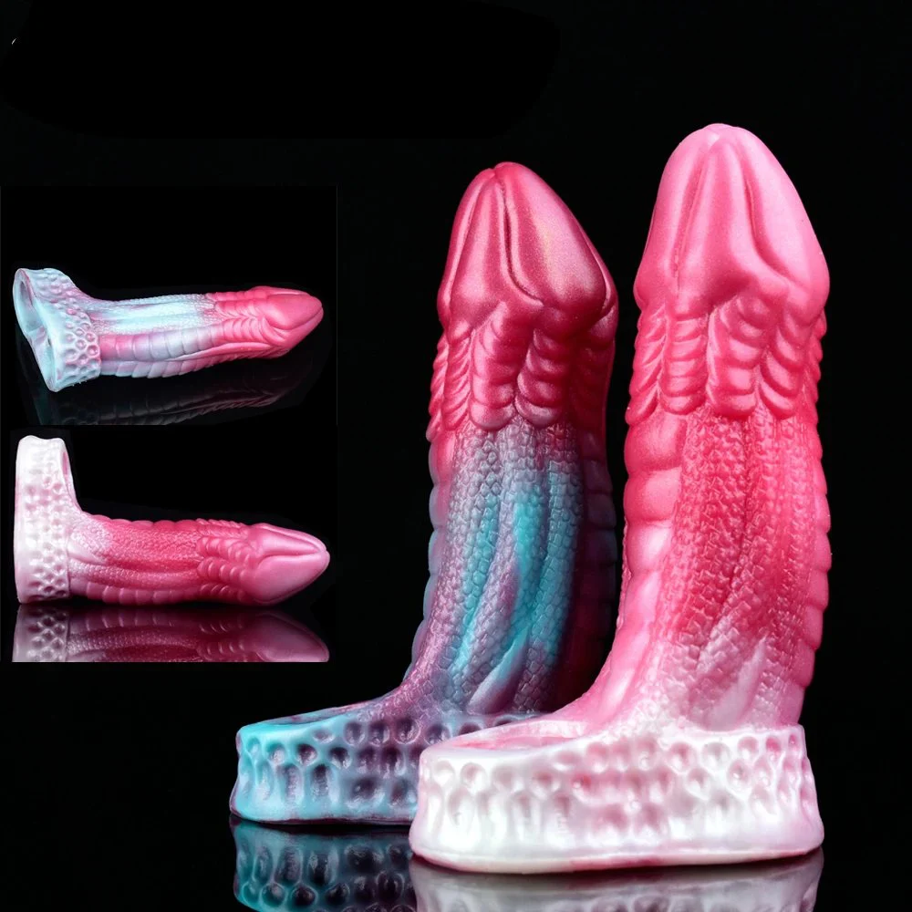 Dragon Cock Super Soft Sleeves Monster Colorful Silicon Animal Penis Sleeve for Men