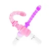 Women's Silicone Waterproof Eco-Friendly Anal Plug for Masturbation Climax with Chrysanthemum Anal Sex Toys