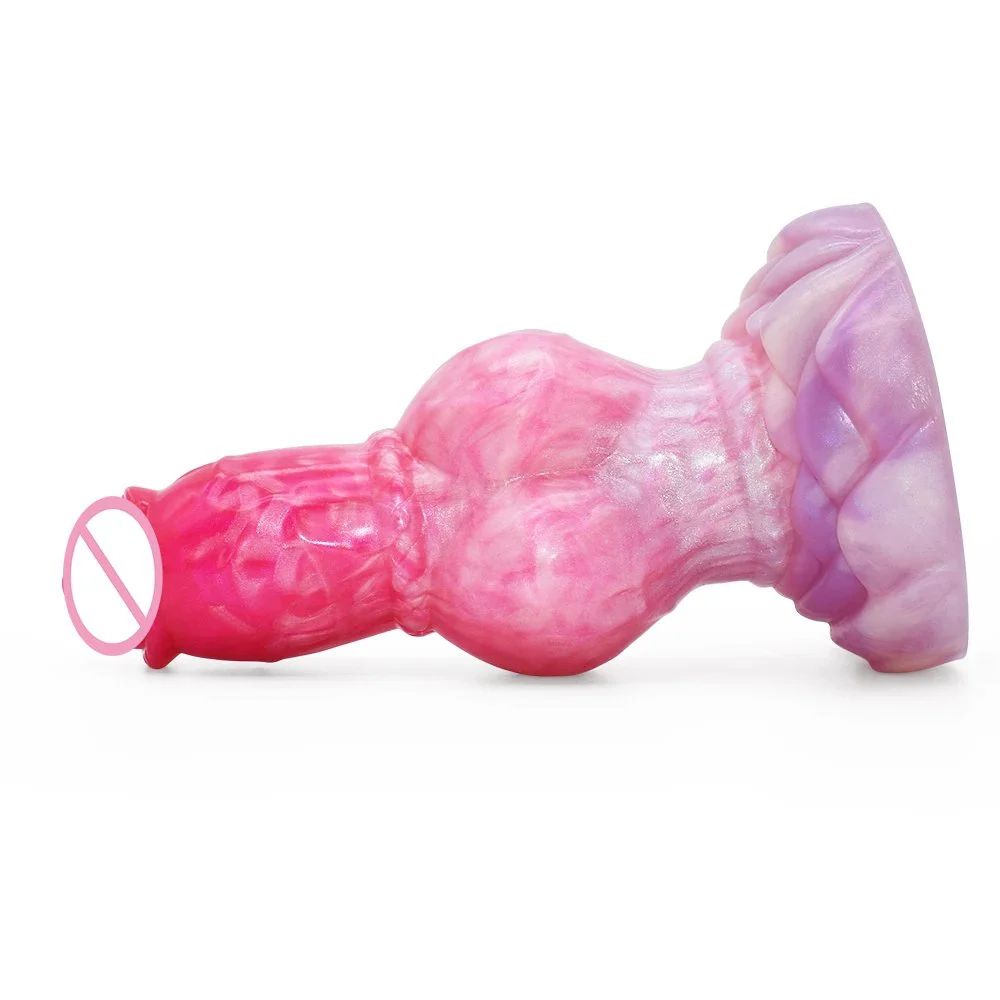 Two Colours Available Silicone Dildo Total Length 19cm Diameter 7.5cm Weight 505g Adult Product Sex Toy