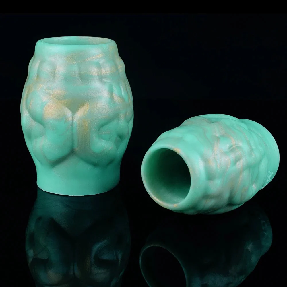 Male Penis Sleeves Delay Ejaculation Cock Ring for Couple Delay Orgasm Enlargement Sex Toys Green Dragon Reusable Condom