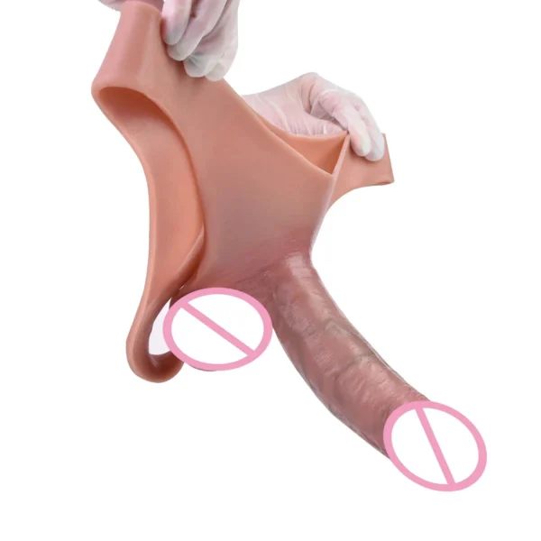 Extender Sleeve Delay Ejaculation Intimate Goods Realistic Penis Sleeve Extender Liquid Silicone Condom Sex Toys for Men