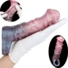 Fantasy Horse Penis Sleeve With Spikes 7.48 Inches Animal Dildo Sheath Texture Massager Sex Toy for Men Women