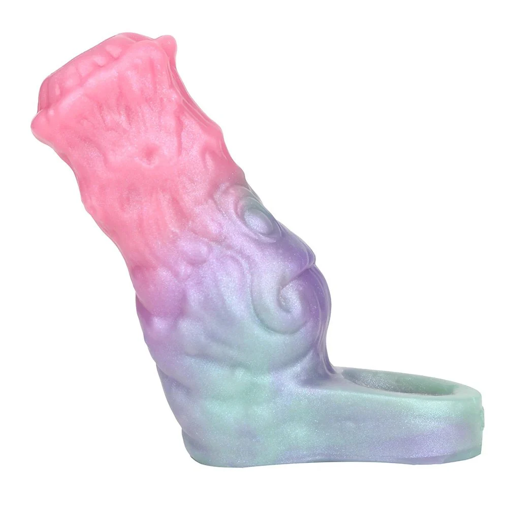 Ergonomic Ultra-Thin Cock Sleeve with Cock Ring 142g 4.9'' alien Cock Toy Male Penis Enlargement and Thickening Sex Toy