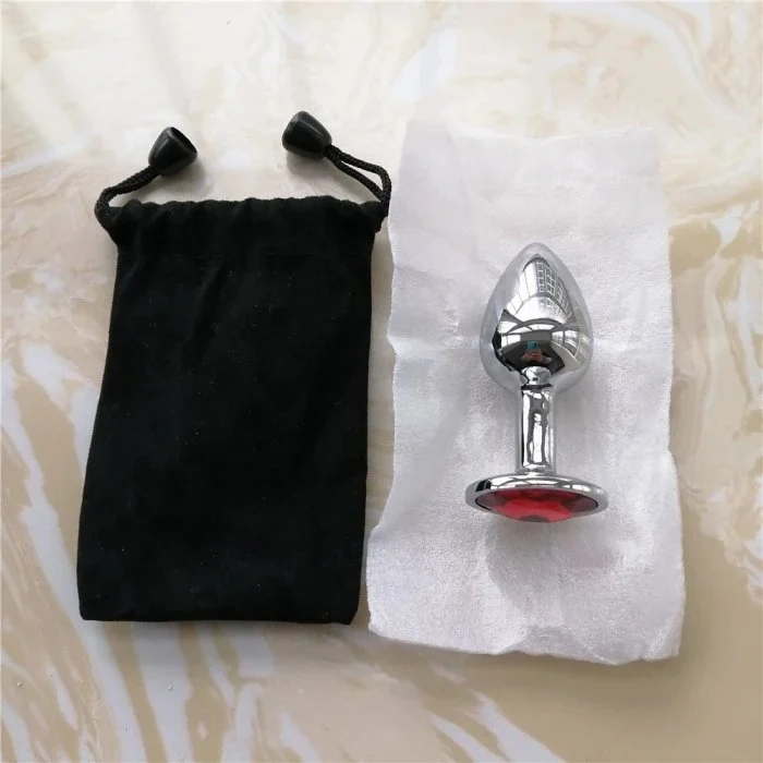 Sex Toys Stainless Steel and Silicone Metal Butt Plug Expander with Jewelry Anal Plug Set