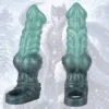 Frost Ridge Wolf King Oath Pulse 8.58in Silicone Penis Sleeve Closed-End Penis Sleeve for Couples' Intimate Toys