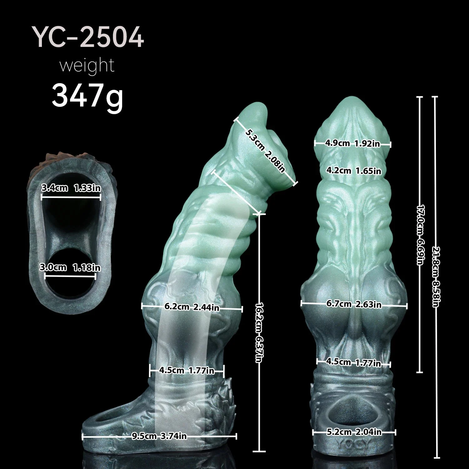 Fantasy Knot Penis Sleeve, Silicone Semen Lock Ring Delay Ejaculating Reusable Comdon Sex Toy for Couples