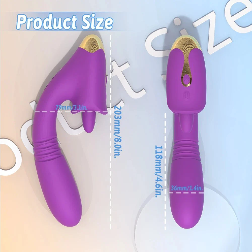 3 in 1Female Vibradores Para Mujer Thrusting Vibrator Machine Silicon Clitoral Licking Tongue Vibrators Sex Toys for Women