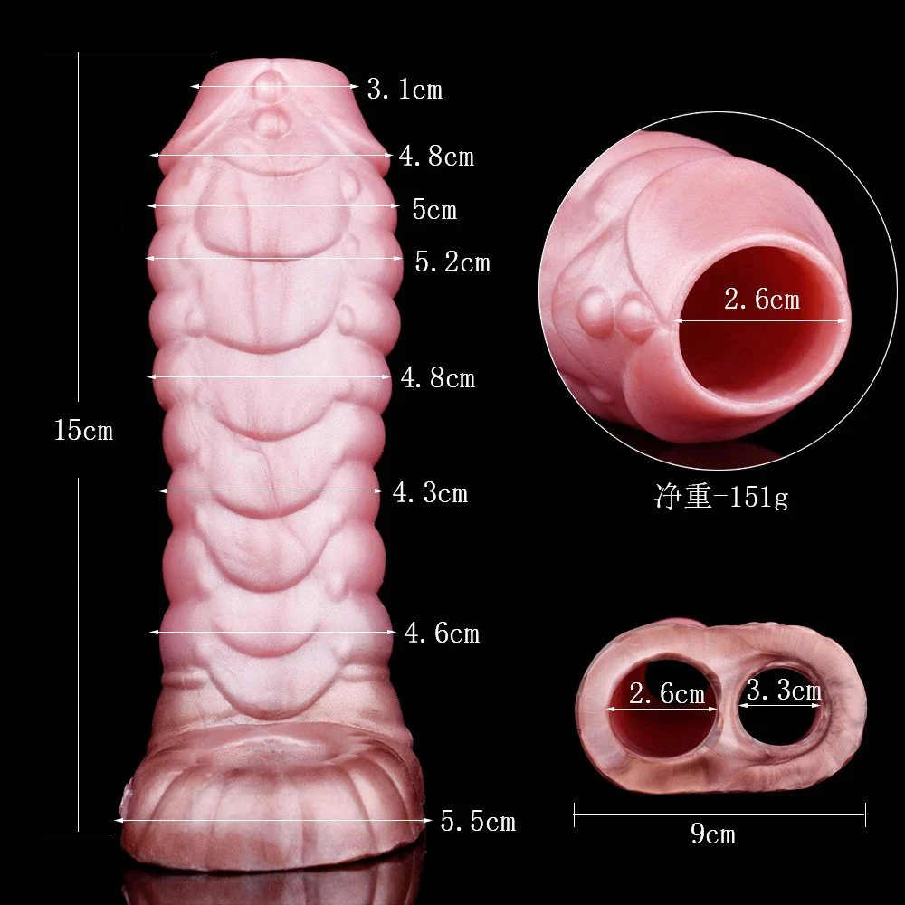 Fury Dragon Multi Functional Dildo Girth Enhancer Silicone Dildo Penis Sleeve Cover Penis Ring Delay Ejaculation Extender