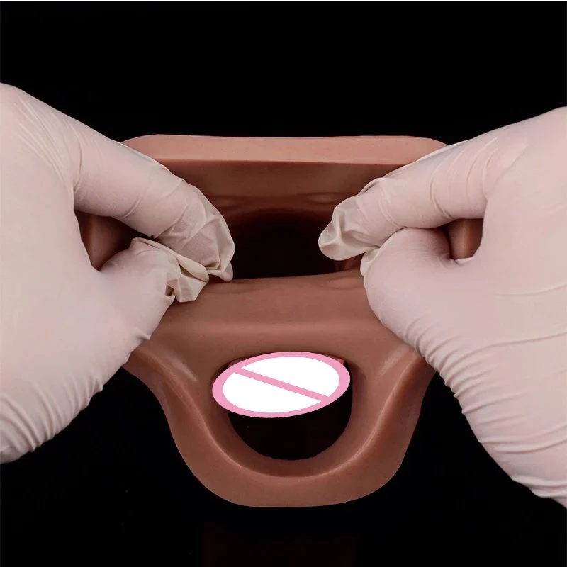 Open-head Silicone Hollow Dildo Male Penis Enlarge Sleeve Cock Cover 3 Sizes Dick Enlargement Sex Toys For Men