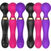 20 Modes Waterproof USB Handheld Sexual Tools Double Heads Body Massager Sex Toy AV Wand Vibrator for Women