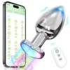 Adult Sex Products Woman's Butt Plug and Electric Anal Plug Silicone and Metal Material Sex Toy