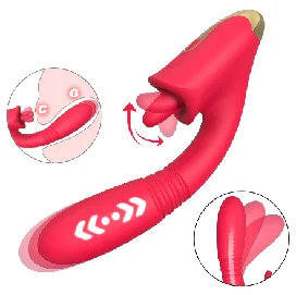 3 in 1Female Vibradores Para Mujer Thrusting Vibrator Machine Silicon Clitoral Licking Tongue Vibrators Sex Toys for Women