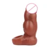 Large and Thick Penis Sleeves Liquid Silicone Pleasure Realistic Penis Sleeve Sex Toy for Man