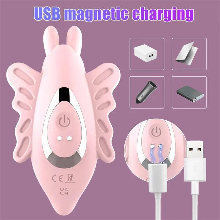 9 Swing Vibration Modes USB Charger New Pink Wearable Butterfly Panty Vibrator With Remote Sex Toys for Women